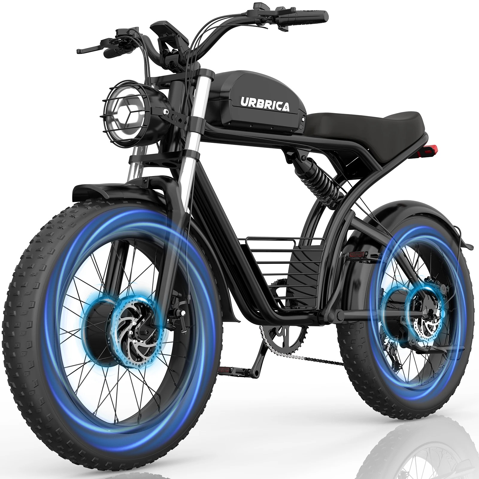 Electric Bike for Adults 3000W 1500W 32MPH 48V 23AH Max 75Miles Electric Motorcycle 20" Fat Tire Dirt Bike Shamano 7-Speed EBike